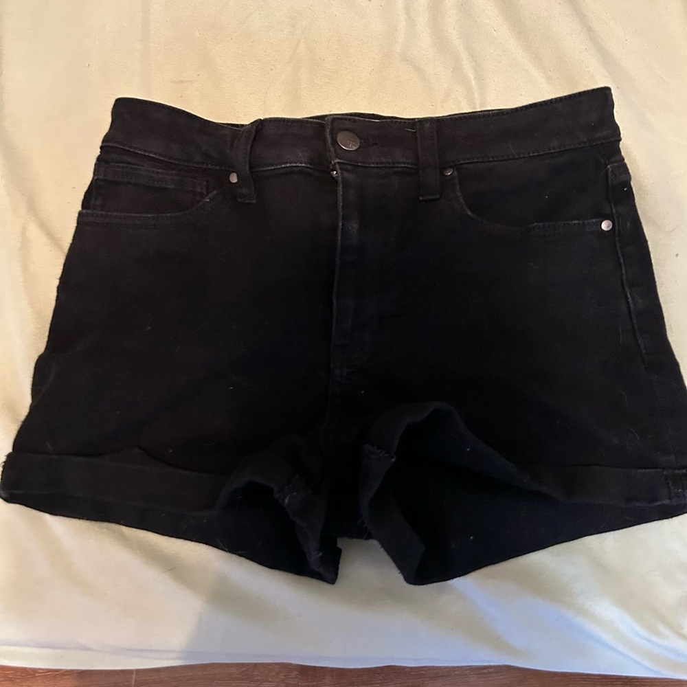 Black jean shorts, RSQ, size 30 waist, women’s